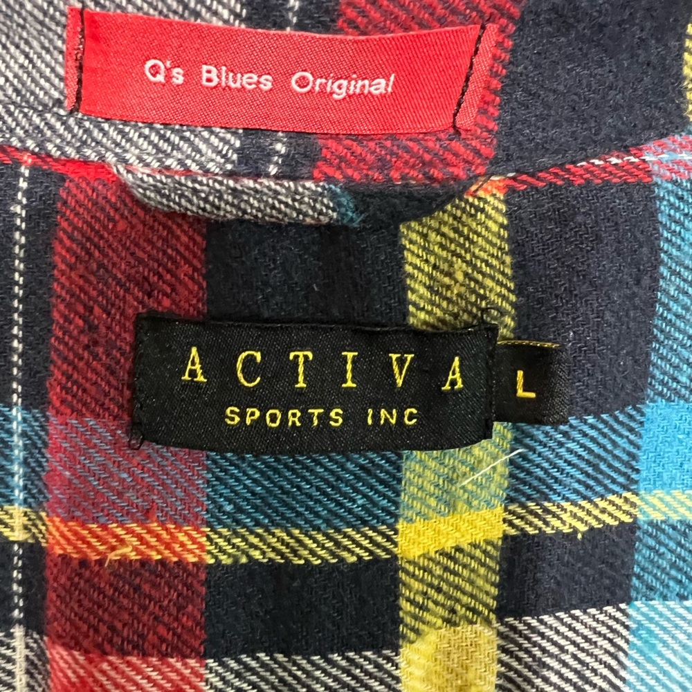 Upcycled Super Mario Plaid Flannel Shirt - Picture 4 of 4